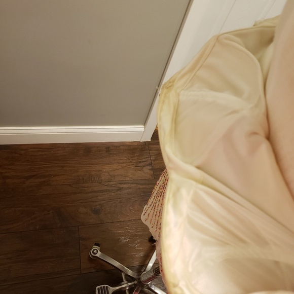 Short ivory multicolored beaded formal dress - Picture 5 of 7